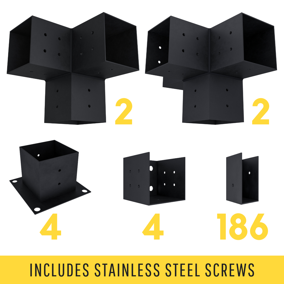 Pergola Metal Brackets Kit