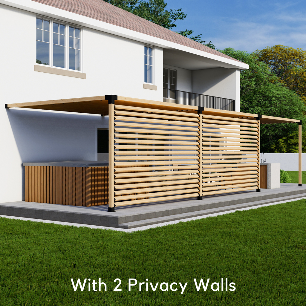 Lattice-Roof Pergola Kit