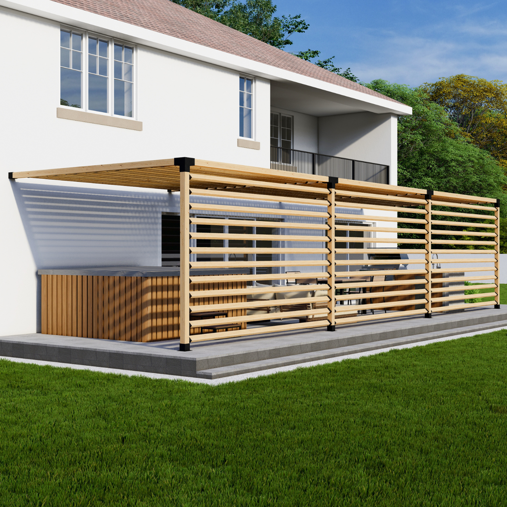Kit for Building a Pergola for Back Patio