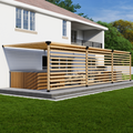 Kit for Building a Pergola for Back Patio