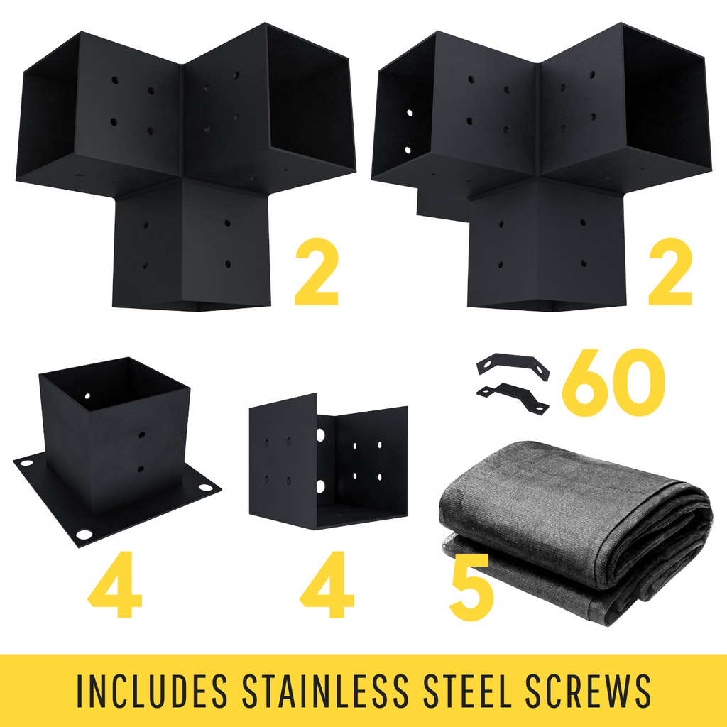 Kit for a Pergola With Canopy