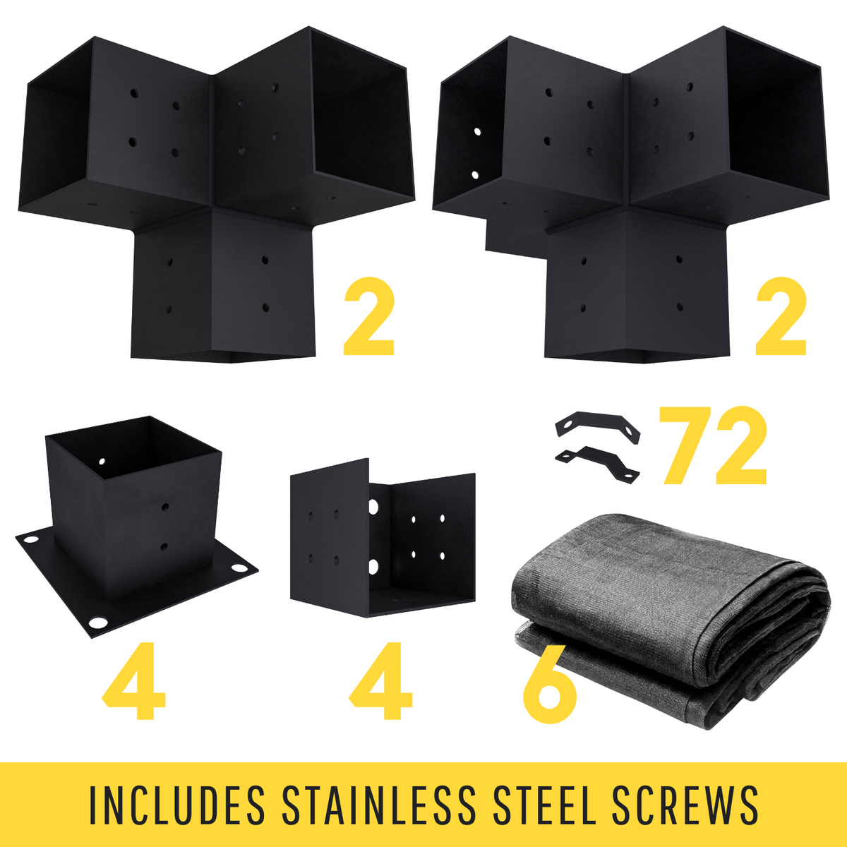 Kit for a Pergola w/ Cloth Roof Canopies