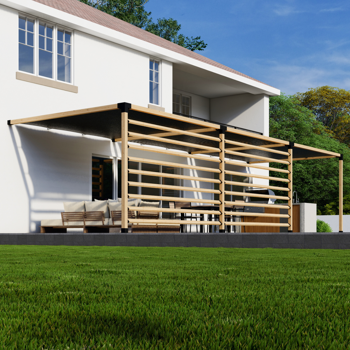 Back- or Front-Porch Pergola Kit