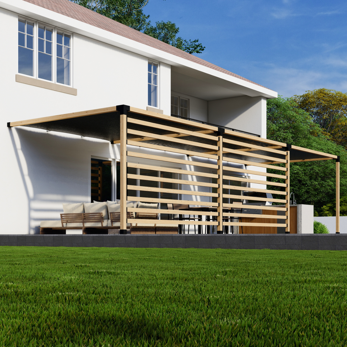 Outdoor Deck Pergola Kit