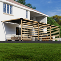 Kit for a Pergola Over Hot Tub on Deck