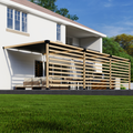 Red Cedar Pergola Kit (4x4 or 6x6 Steel Brackets)