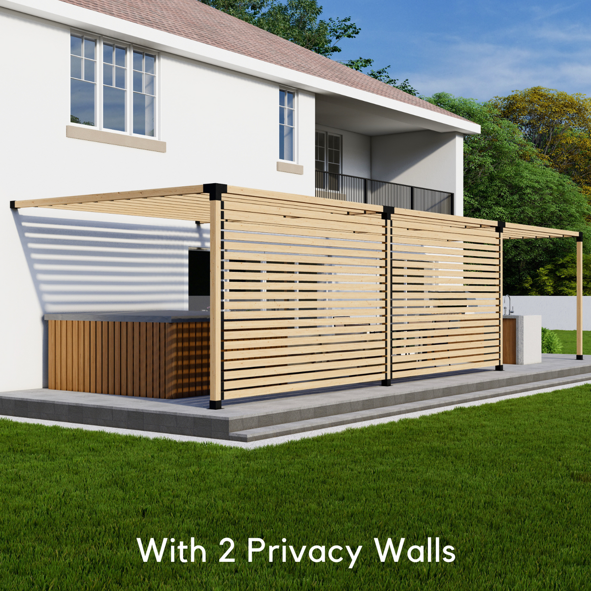 DIY Attached Pergola Kit