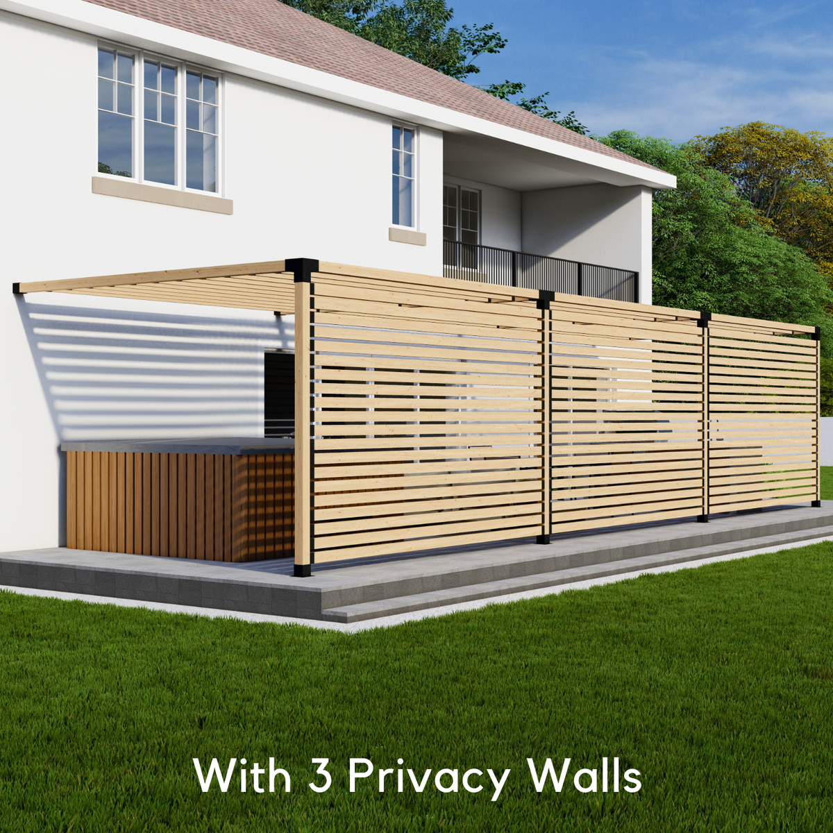 DIY Attached Pergola Kit