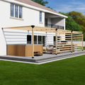 Kit for an Outdoor Pergola With Sides