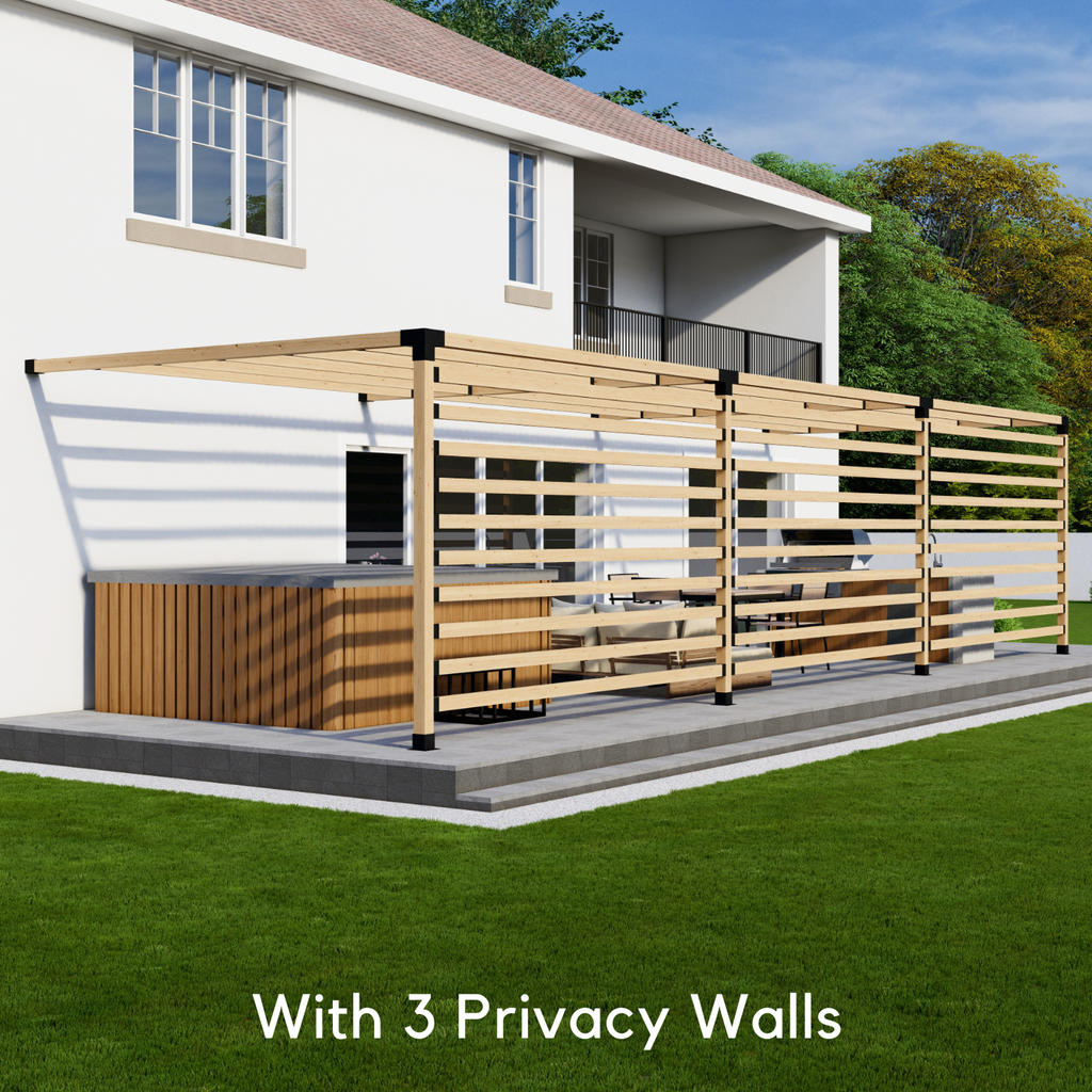 Kit for an Outdoor Pergola With Sides