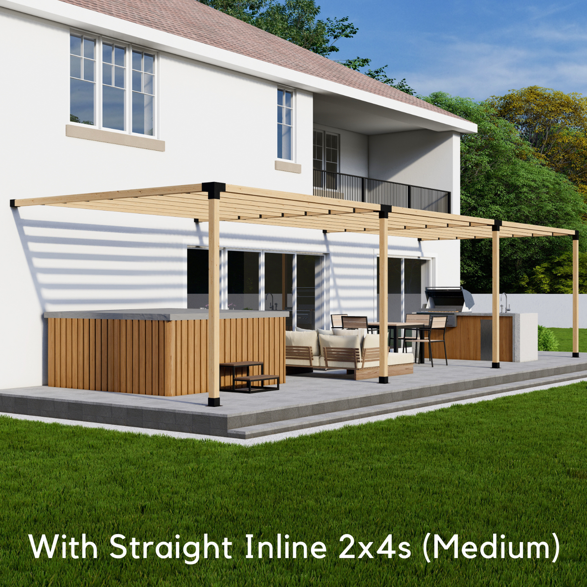 DIY Pergola Frame Kit w/ Optional Roof