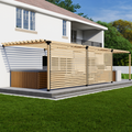 Bracket Kit for a Timber Pergola Attached to House