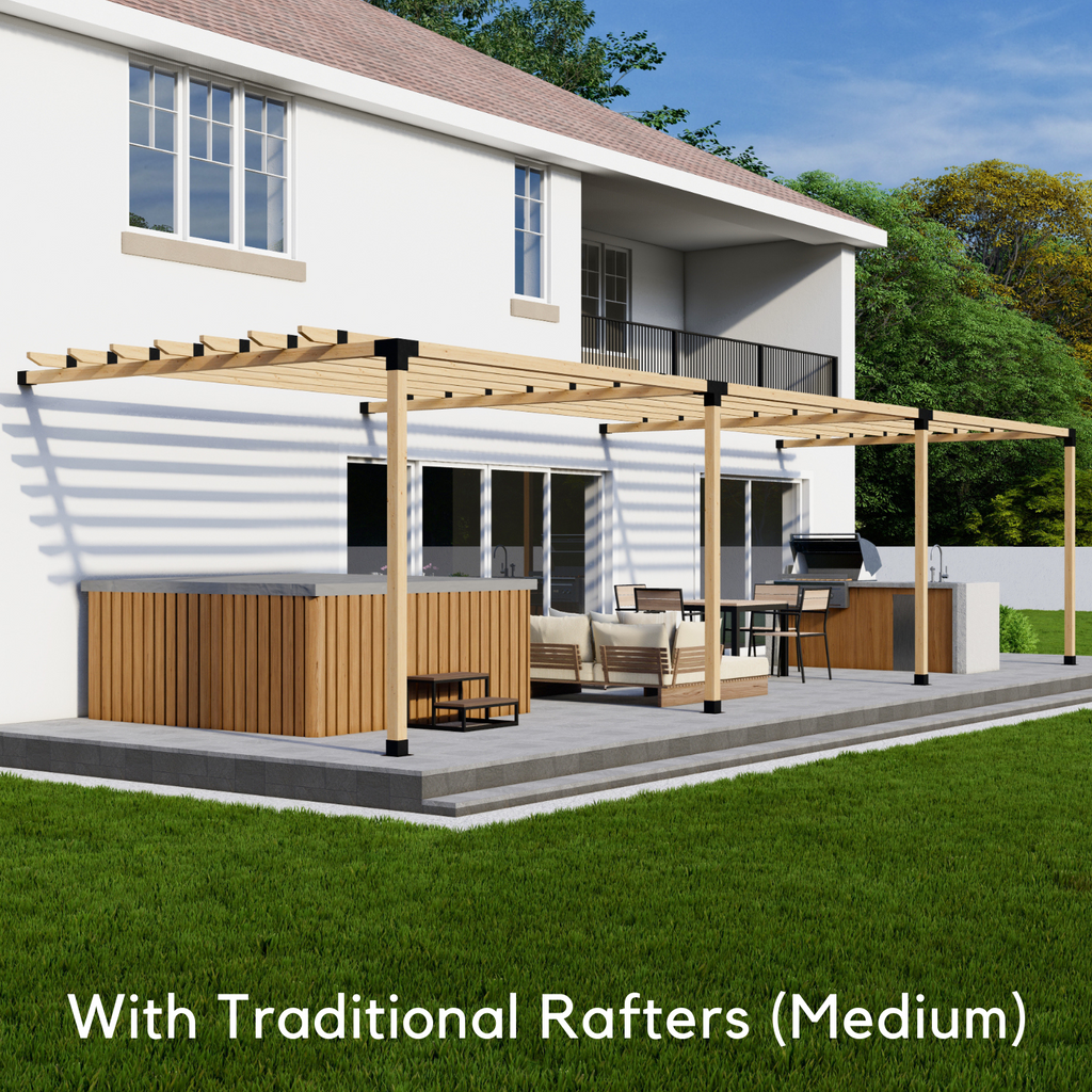 DIY Pergola Frame Kit w/ Optional Roof