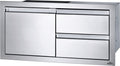 Napoleon 36" x 16" – Ensemble porte simple et double tiroir en acier inoxydable – BI-3616-1D2DR