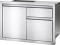 Napoleon 36" x 24" – Porte simple et tiroir poubelle en acier inoxydable – BI-3624-1D1W
