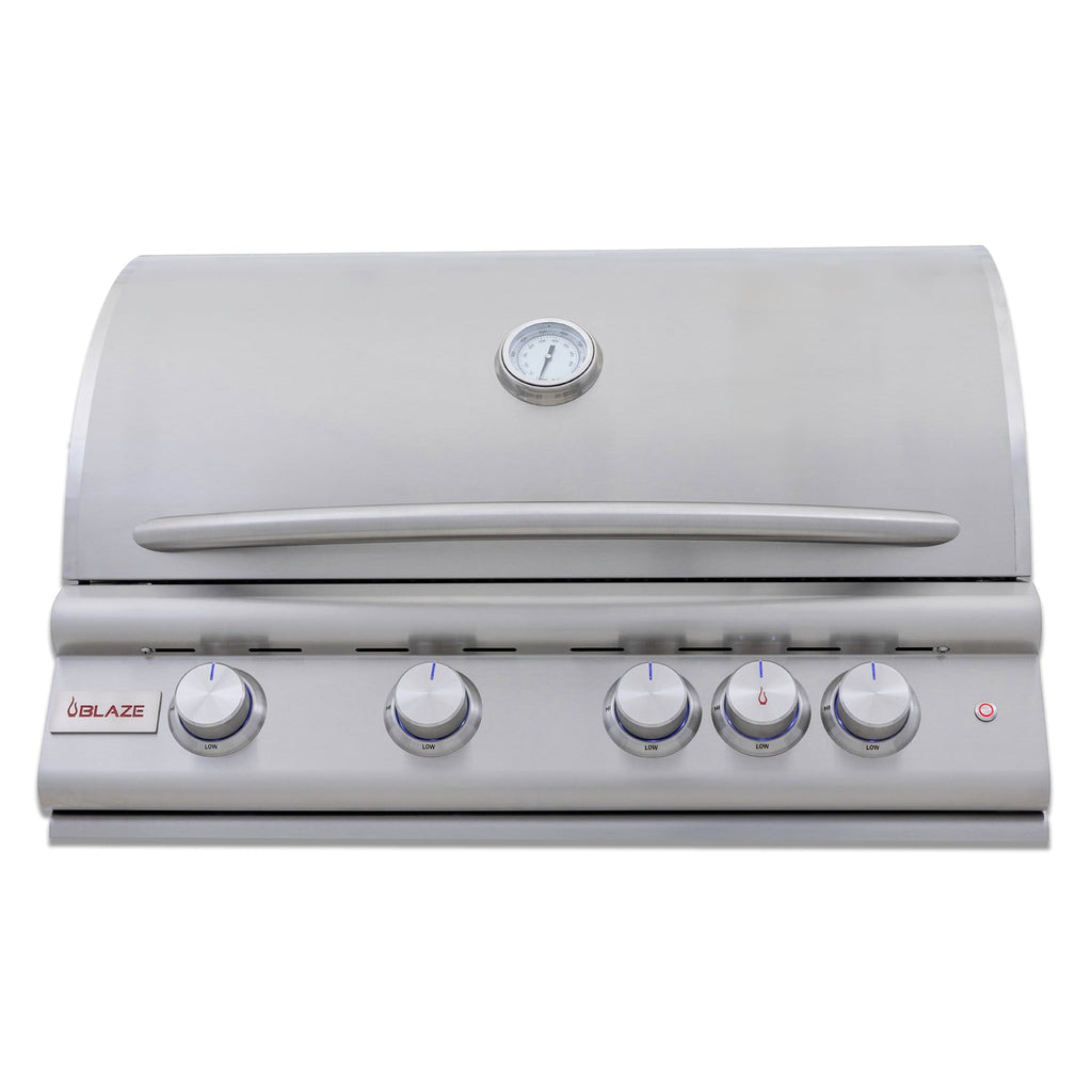 Blaze LTE PLUS 32" 4-Burner Built-In Gas Grill w/ Cart - BLZ-4LTE3 + BLZ-4-CART-SC