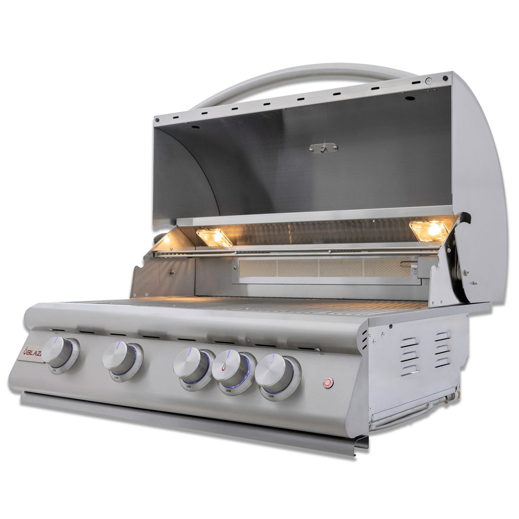 Blaze LTE PLUS 32" 4-Burner Built-In Gas Grill w/ Cart - BLZ-4LTE3 + BLZ-4-CART-SC