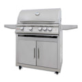 Blaze LTE PLUS 32" 4-Burner Built-In Gas Grill w/ Cart - BLZ-4LTE3 + BLZ-4-CART-SC