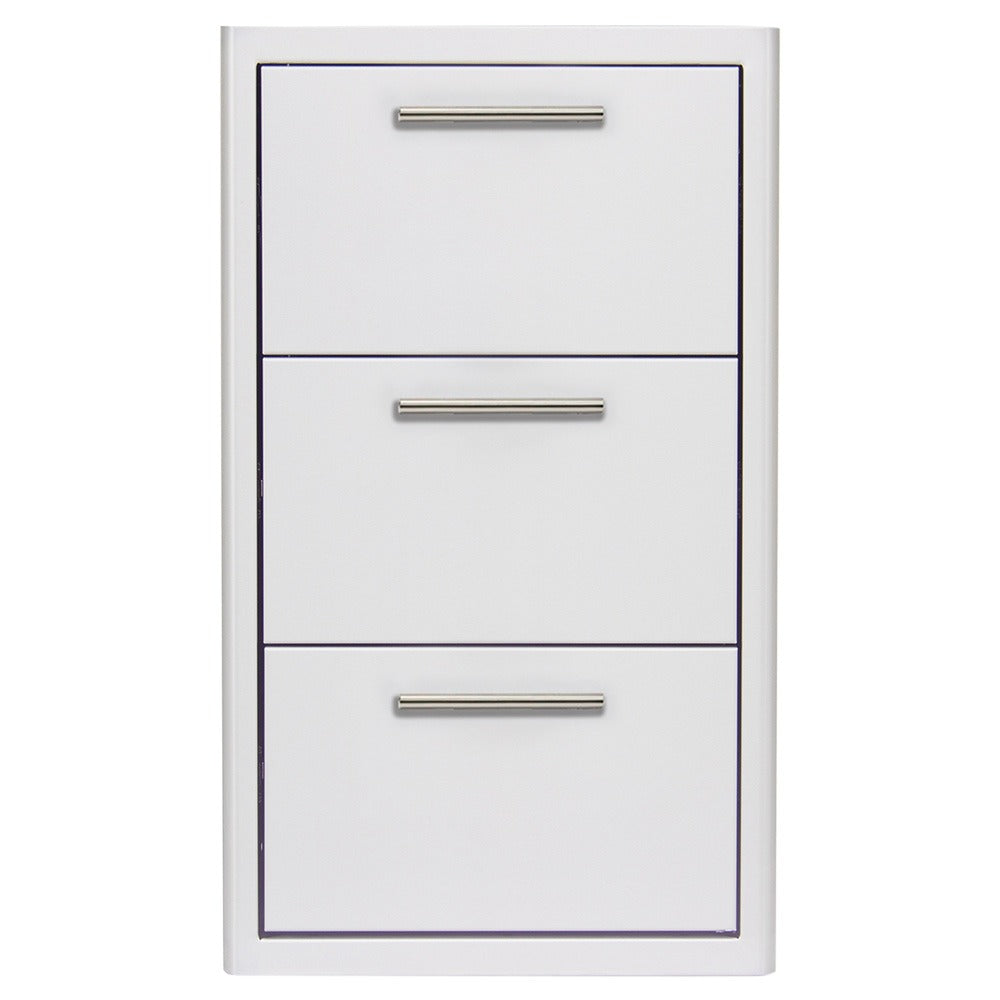 Blaze 16" Triple Access Drawer w/ Interior Lighting - Stainless Steel - BLZ-DRW3-R-LT