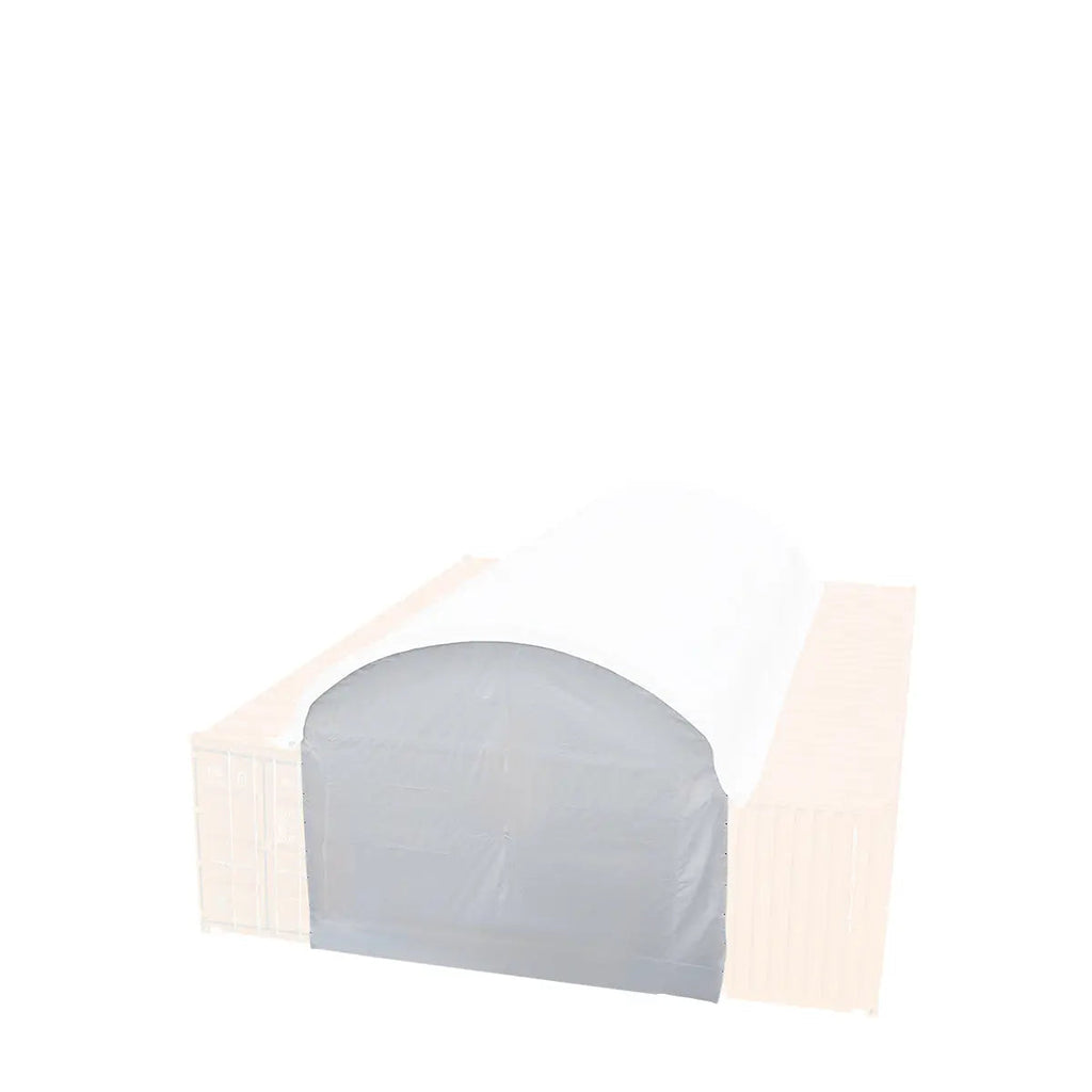 Back End Wall Kit, Compatible with TMG-DT2041CV container shelters installed with the standard height containers (8'6"), TMG-DT20BW8V