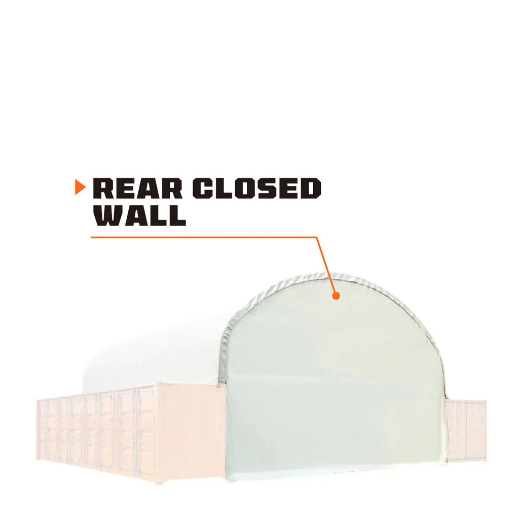 Back End Wall Kit (for 9'6" High Cube Containers) for TMG-DT4041C and DT4041CF Container Shelters, TMG-DT40BW9V