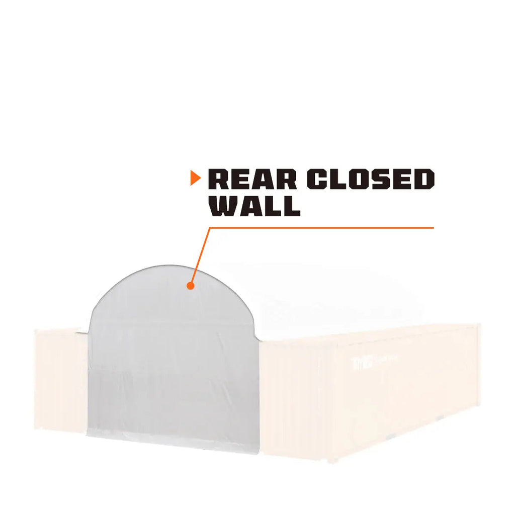 Back End Wall Kit, Compatible with TMG-ST2041CV and TMG-ST2021CE installed with standard height container (8'6"), TMG-ST20BW8V