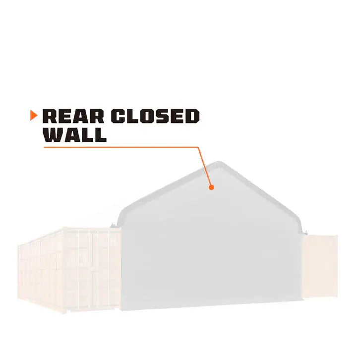 Back End Wall Kit (for 9'6" High Cube Containers) for TMG-ST3040C Container Shelters, TMG-ST30BW9CV