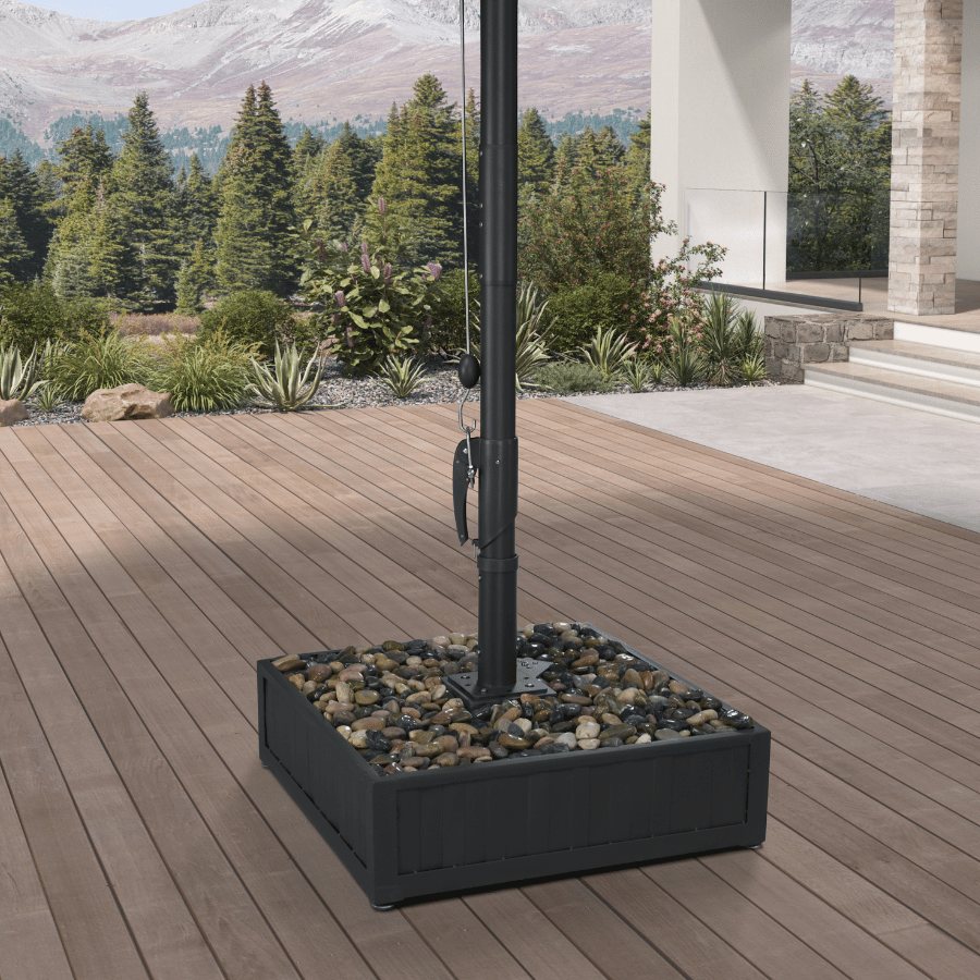 PURPLE LEAF Luxury Outdoor Market Patio Umbrella Base with Wheels AT-WK-400