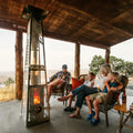 Timber Stoves Big Timber Patio Heater (Stainless) with Elite Safety Cage