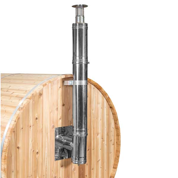 Sauna Heaters LeisureCraft – Kit de cheminée avec sortie latérale et coude
