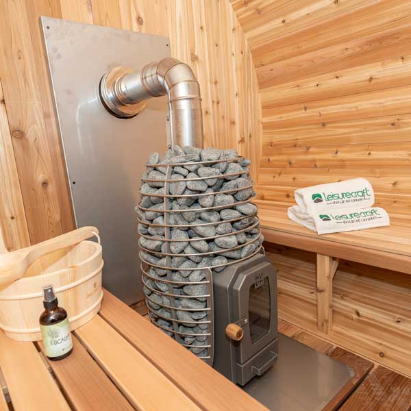 Sauna Heaters LeisureCraft – Kit de cheminée avec sortie latérale et coude