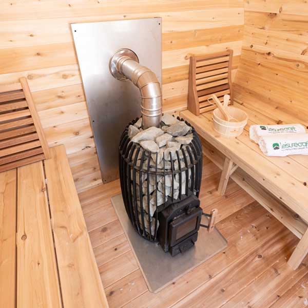 Sauna Heaters LeisureCraft – Kit de cheminée avec sortie latérale et coude