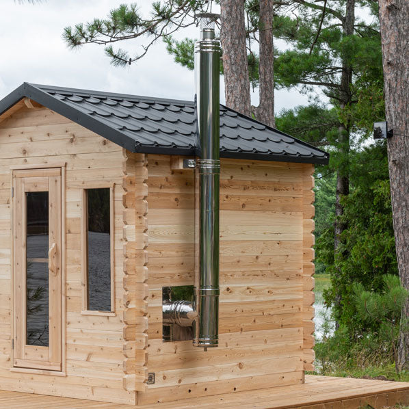 Sauna Heaters LeisureCraft – Kit de cheminée avec sortie latérale