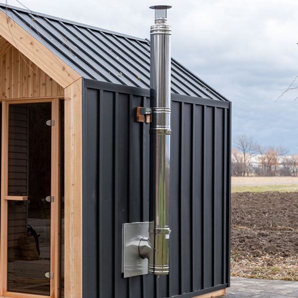 Sauna Heaters LeisureCraft – Kit de cheminée avec sortie latérale