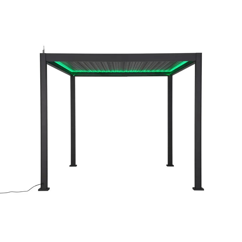 NOVA TITAN PLUS 3m x 3m Square Pergola – Grey (2026 Model)