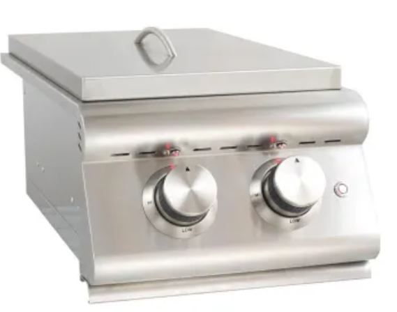 Blaze 13" LTE Built-In Double Side Burner - BLZ-SB2LTE-LP