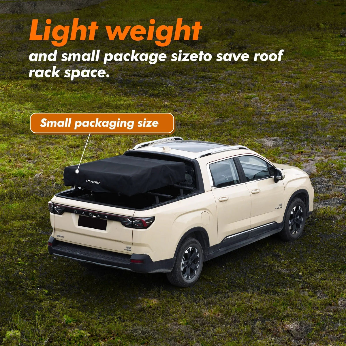 140cm Roof Top Tent, Fold-Out Aluminum Design, Removable Ladder, Waterproof & Windproof, DOBA-CRT140