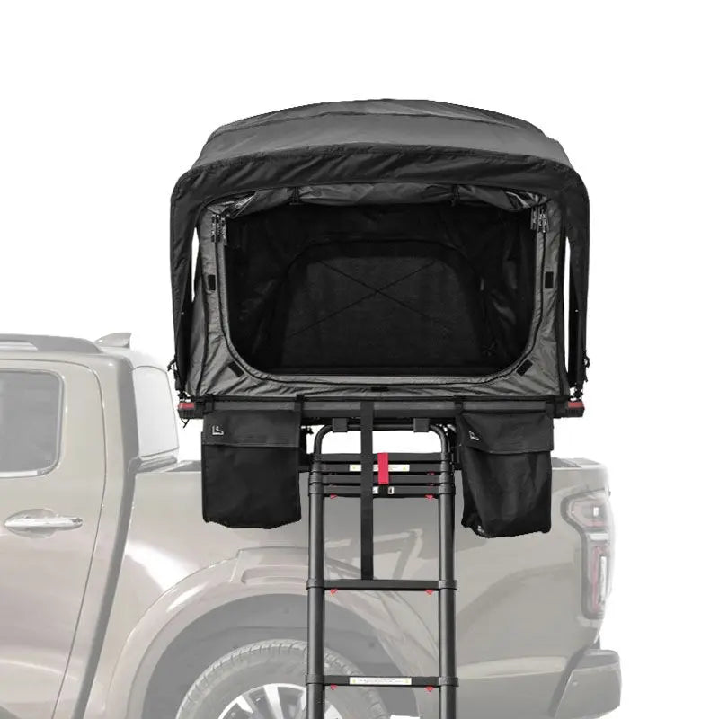 140cm Roof Top Tent, Fold-Out Aluminum Design, Removable Ladder, Waterproof & Windproof, DOBA-CRT140
