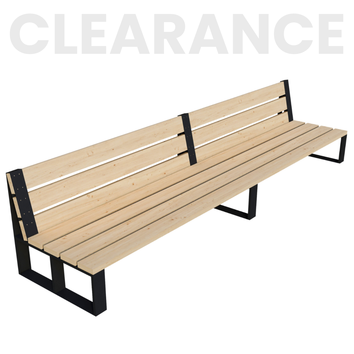 Outdoor DIY Sofa Kit (Up to 12 Feet Long) - Brackets for 2x6 Wood Slats