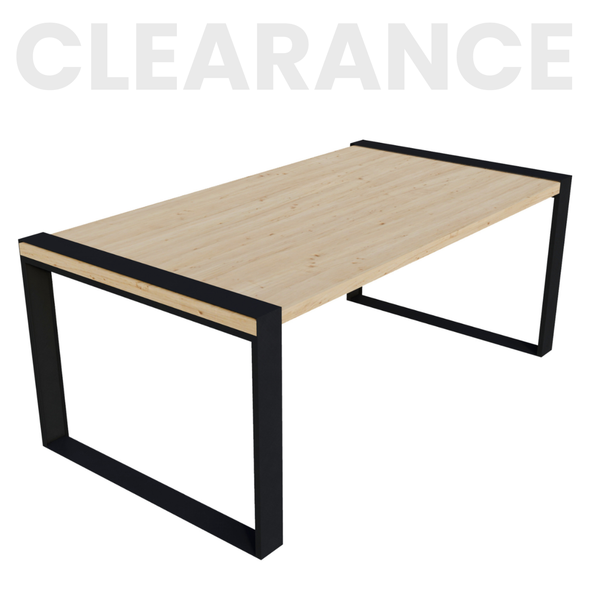 DIY Outdoor Patio Table Kit (Up to 6 Feet Long) - Brackets for 2x6 Wood Slats