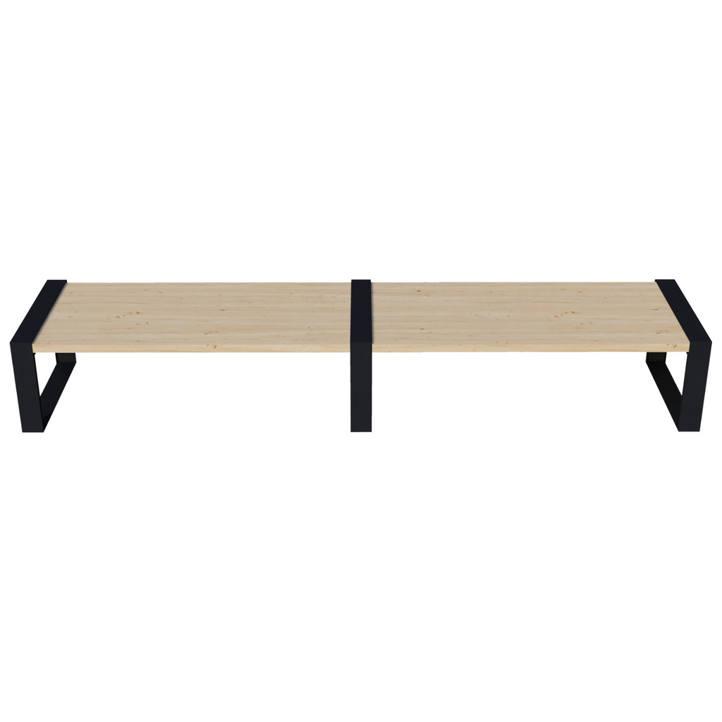 DIY Low Picnic Table Kit (Up to 12 Feet Long) - Brackets for 2x6 Wood Slats