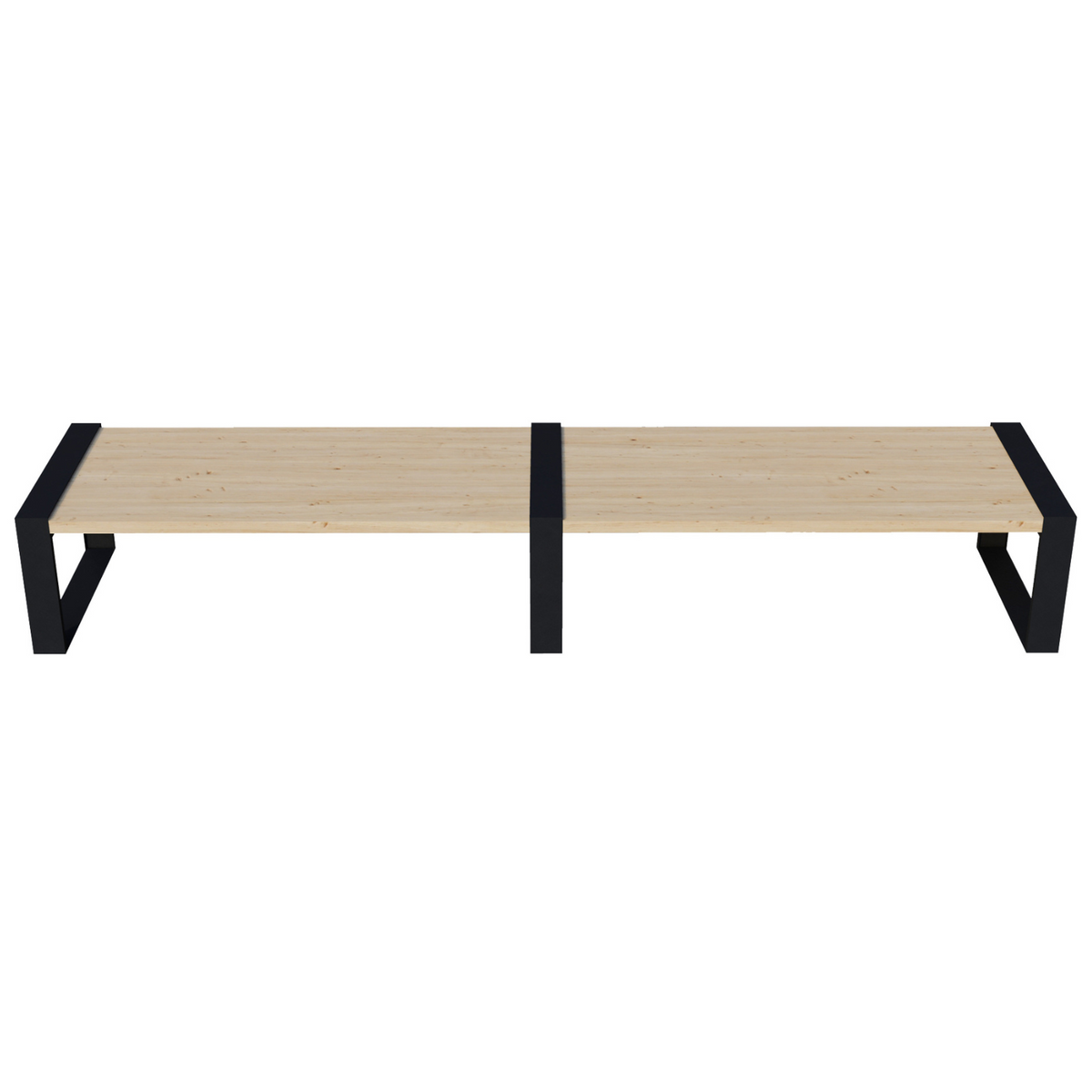 DIY Low Picnic Table Kit (Up to 12 Feet Long) - Brackets for 2x6 Wood Slats