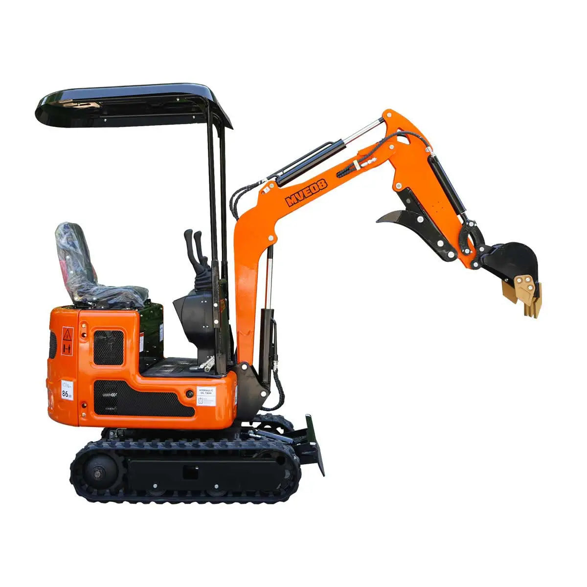 Compact Mini Excavator, 13.5 HP Briggs & Stratton XR Gas Engine, 61-½" Max. Digging Depth, 1900 Lb Operating Weight TMG-MVE08