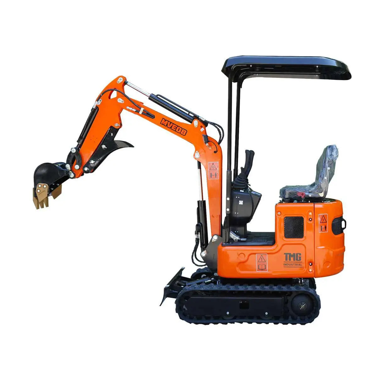 Compact Mini Excavator, 13.5 HP Briggs & Stratton XR Gas Engine, 61-½" Max. Digging Depth, 1900 Lb Operating Weight TMG-MVE08