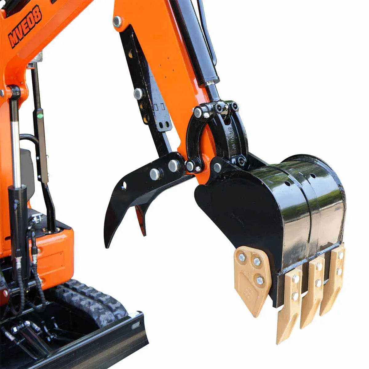 Compact Mini Excavator, 13.5 HP Briggs & Stratton XR Gas Engine, 61-½" Max. Digging Depth, 1900 Lb Operating Weight TMG-MVE08