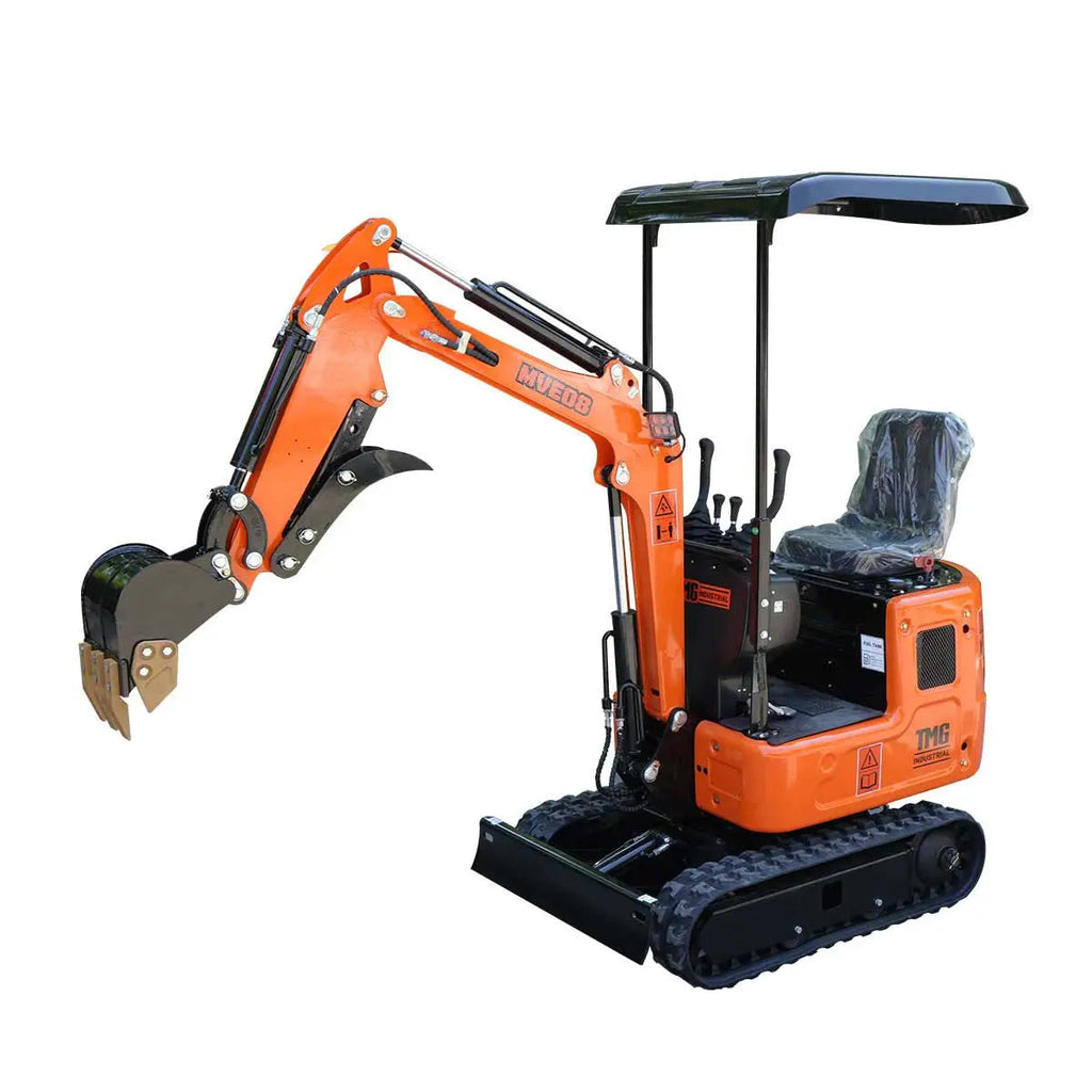 Compact Mini Excavator, 13.5 HP Briggs & Stratton XR Gas Engine, 61-½" Max. Digging Depth, 1900 Lb Operating Weight TMG-MVE08