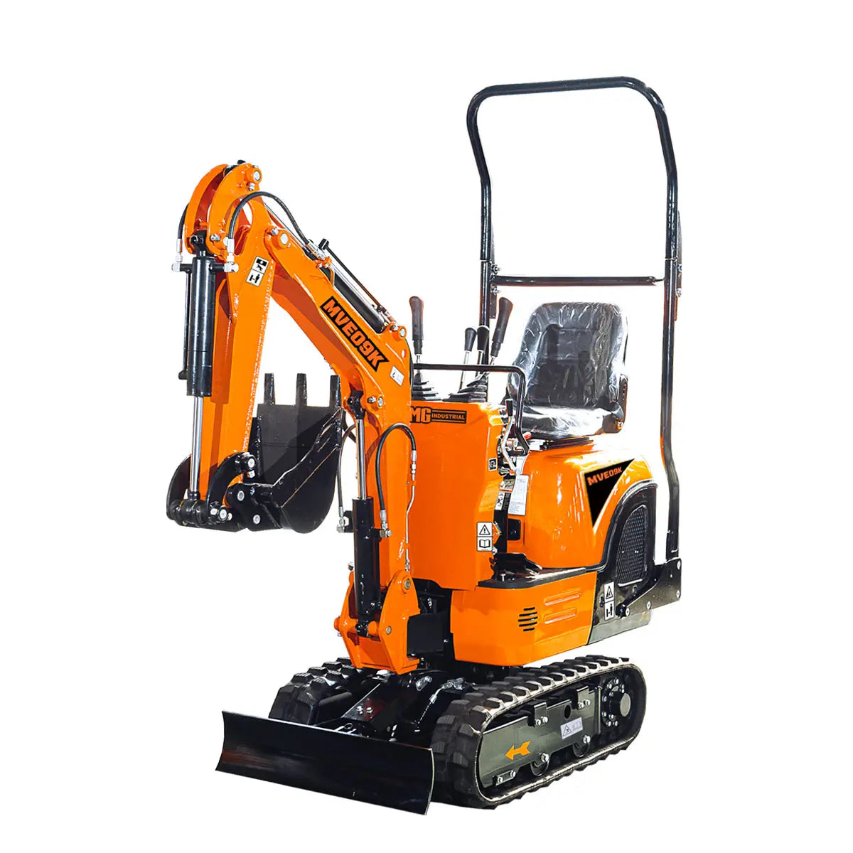 Compact Mini Excavator, 9.5 HP Kohler Engine, Eaton Hydraulic Motor, 360° Rotation, 11" Bucket TMG-MVE09K(Discontinued – No Longer Available)
