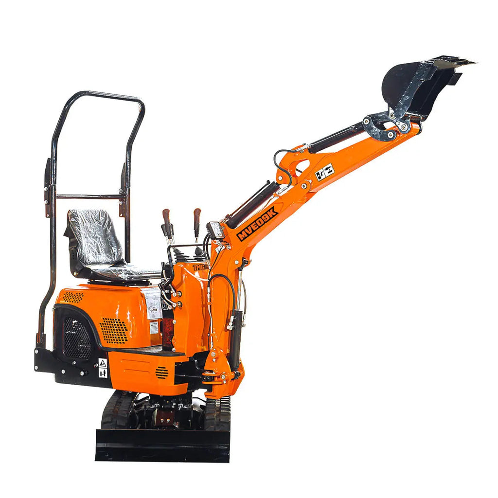Compact Mini Excavator, 9.5 HP Kohler Engine, Eaton Hydraulic Motor, 360° Rotation, 11" Bucket TMG-MVE09K(Discontinued – No Longer Available)