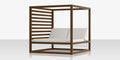 Breeze Cabana 15' Optional: Aluminum Wood Grain Slats - Left Side
