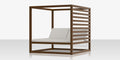 Breeze Cabana 15' Optional: Aluminum Wood Grain Slats - Right Side